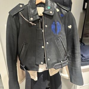 Maje Black Leather Jacket